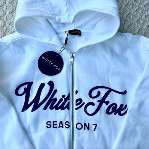 NWT White Fox Season 7 zip hoodie